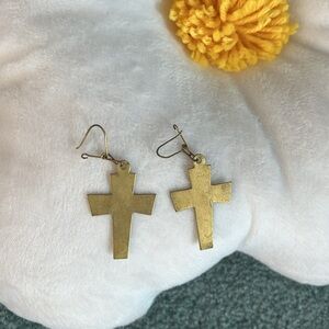 Vintage cross earrings